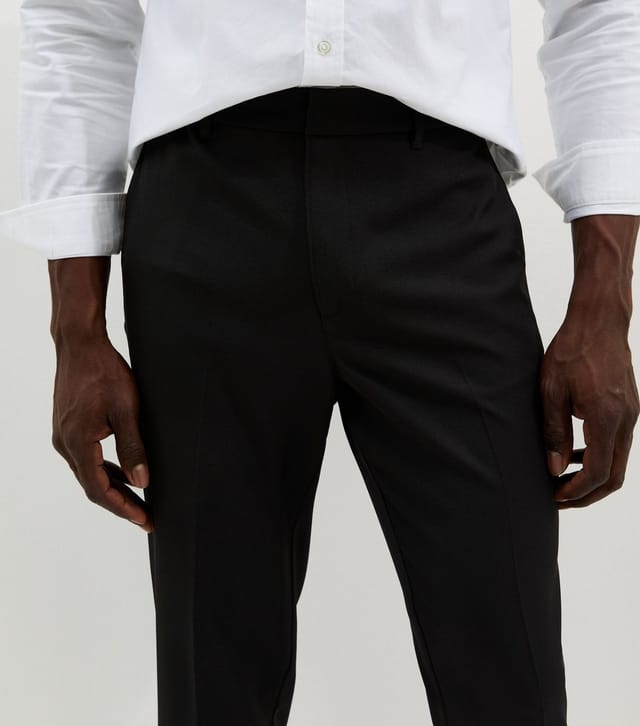 New Look Men's Black Straight Leg Smart Trousers New Look - 2