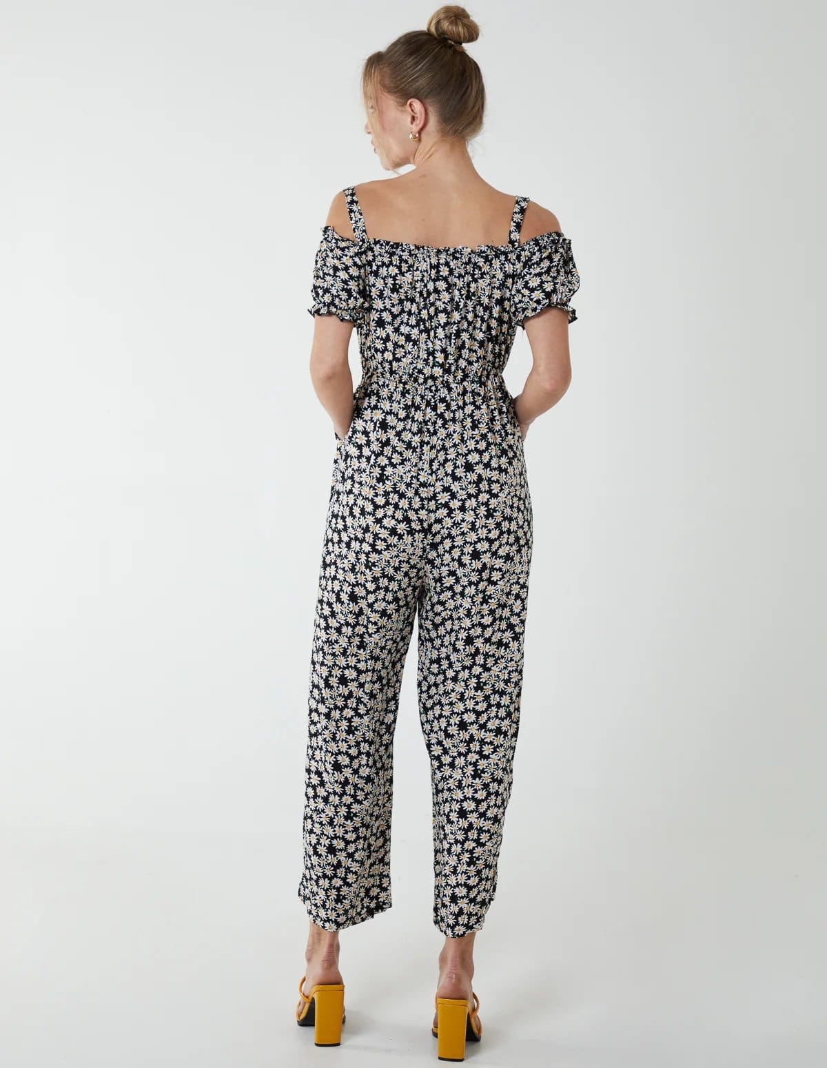 Blue Vanilla Cami Strap Bardot Daisy Jumpsuit - 4