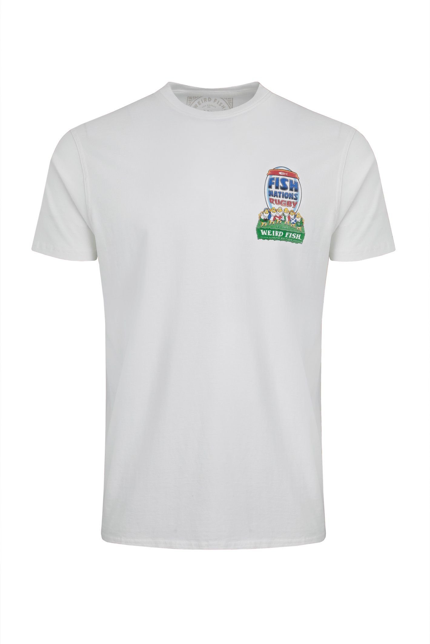 Weird Fish Weird Fish Men's Fish Nations Artist T-Shirt in White - 2