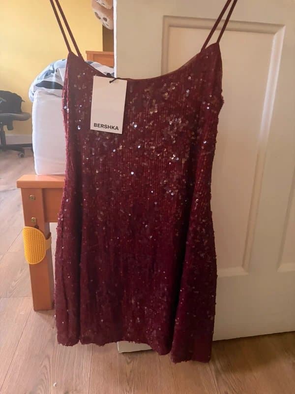 Bershka Bershka Red Sequin Dress