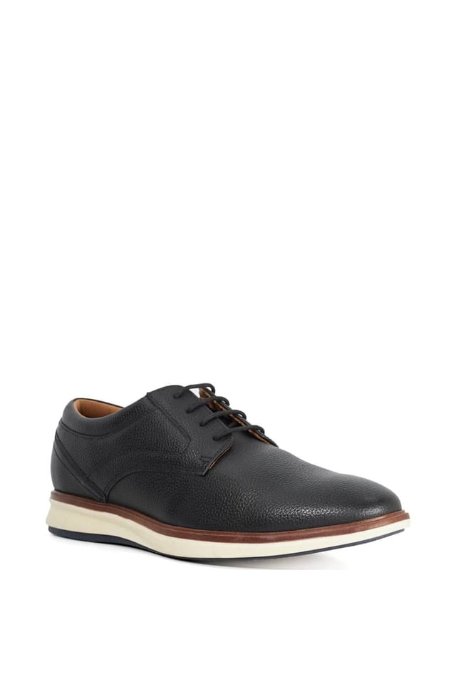 Dune London Dune London Men's Wide Fit 'Brydon' Leather Casual Shoes in Black - 2