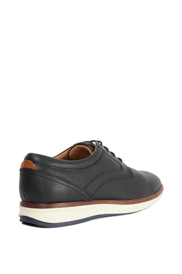 Dune London Dune London Men's Wide Fit 'Brydon' Leather Casual Shoes in Black - 3