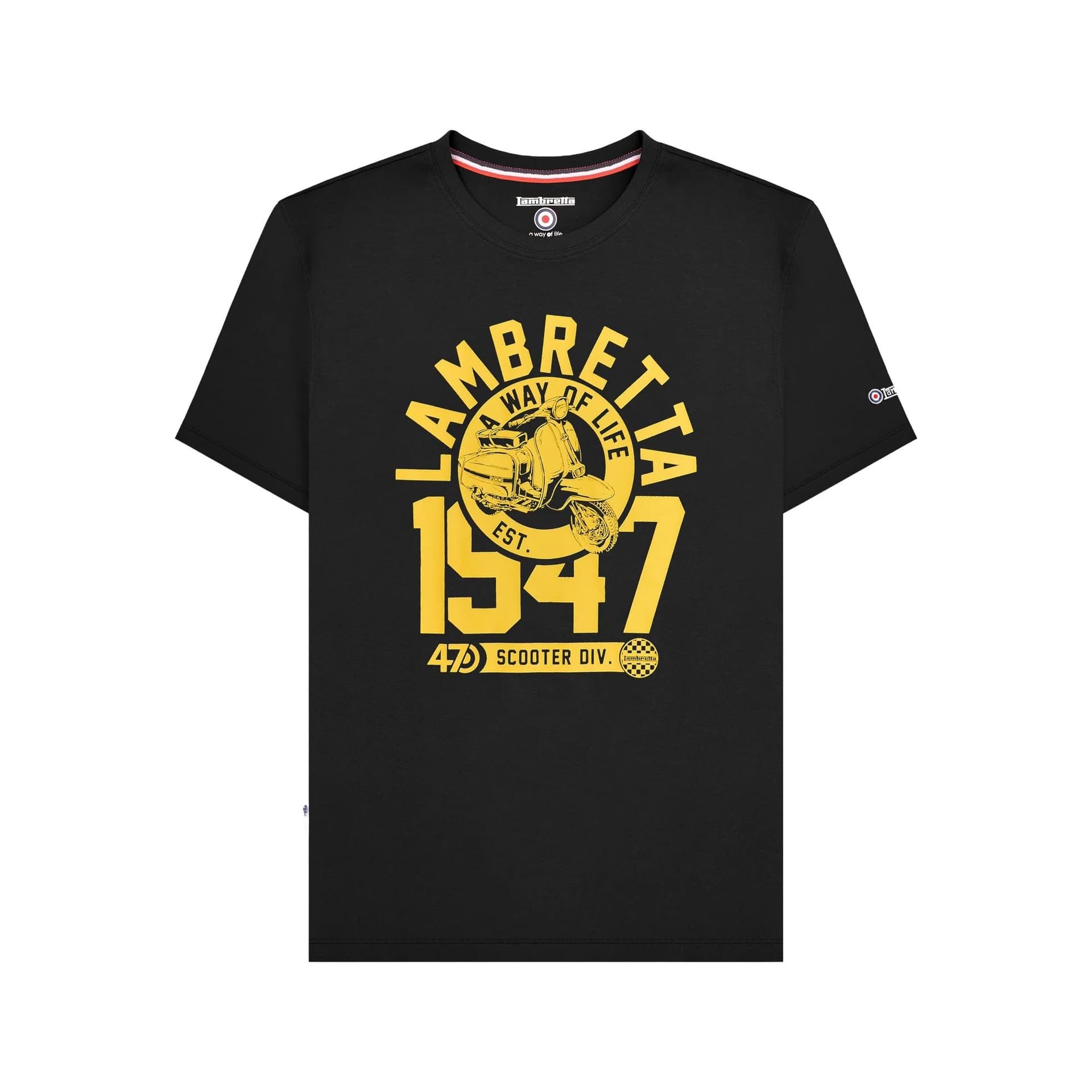 Lambretta Lambretta Men's 1947 Scooter T-Shirt in Black