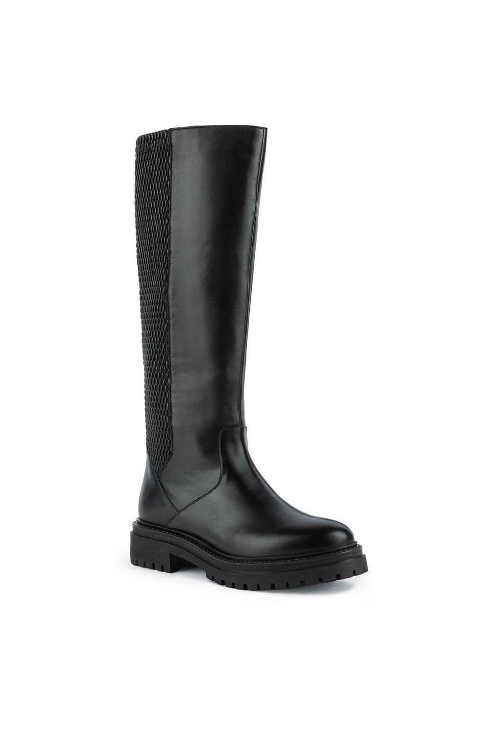Geox Geox Women's Black 'D Iridea J' Leather Boots
