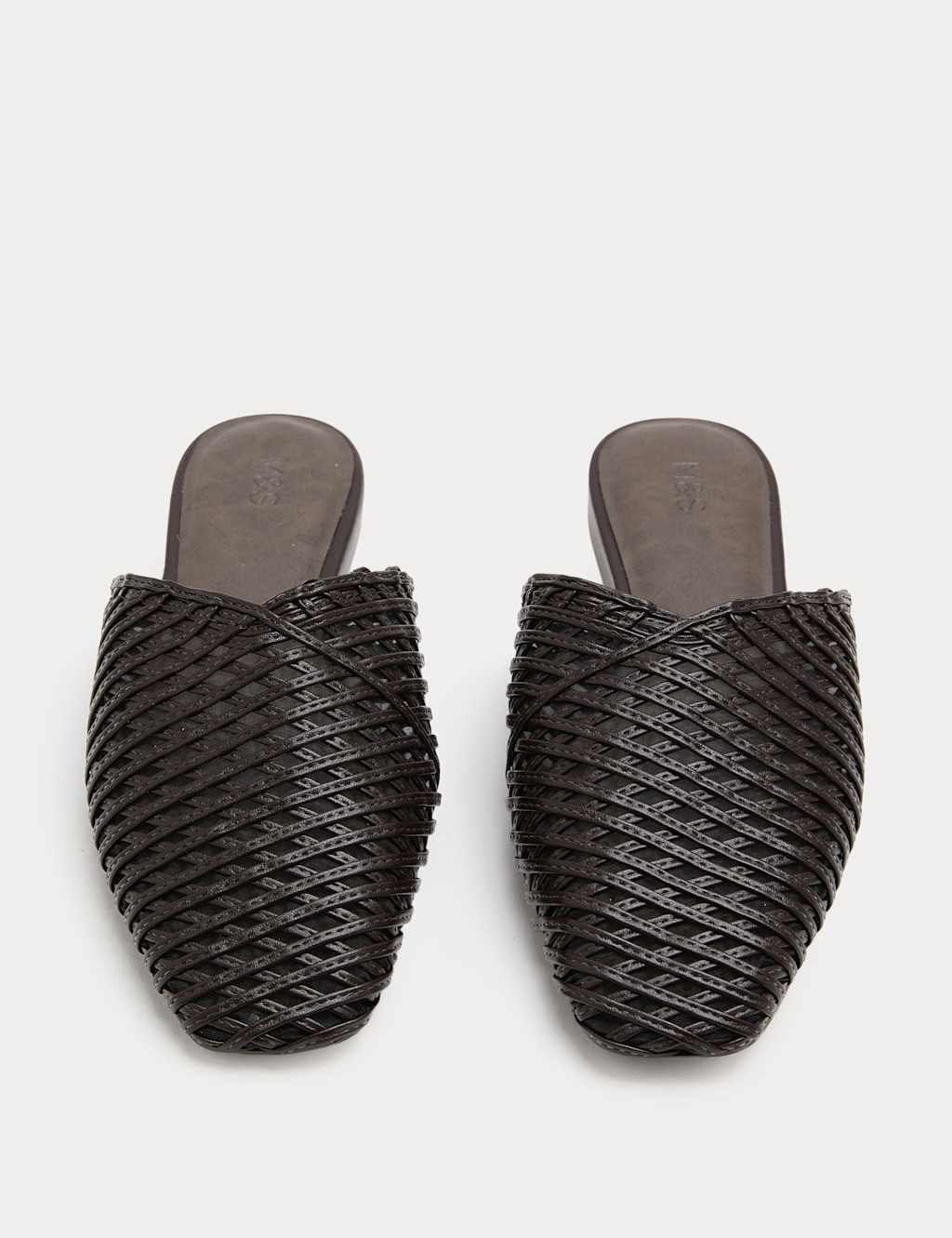 Marks & Spencer M&S Slip On Flat Mules Dark Brown - 1