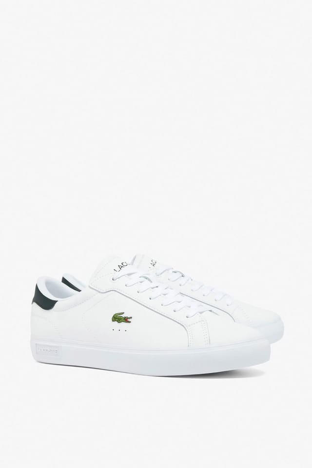Lacoste Lacoste Men's Powercourt 125 Trainers White/Dark Green in White - 2