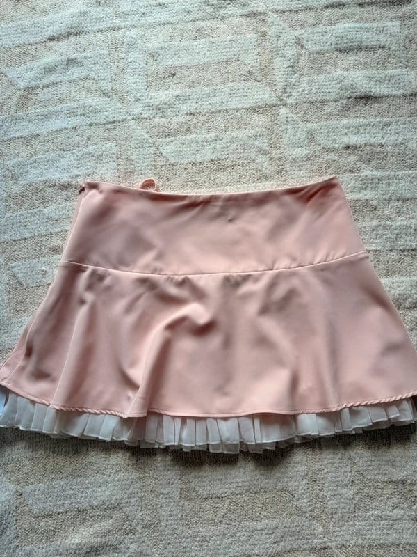 Miss Selfridge Miss Selfridge pink mini skirt with bows - 1