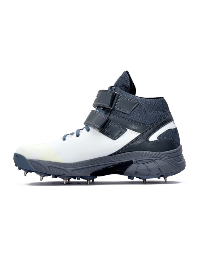 QUIVE QUIVE Men's Bold Cricket Shoes Metal Spikes in Grey - 3