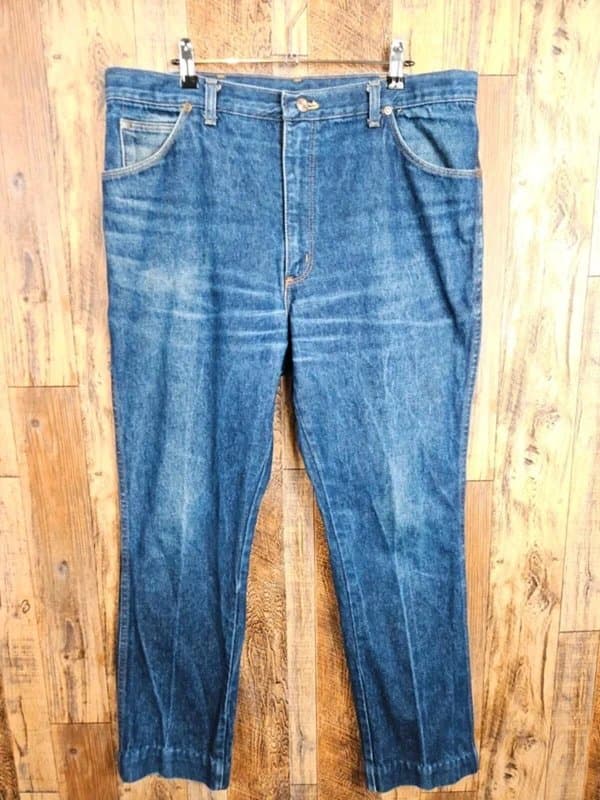 Wrangler Wrangler Vintage Blue Jeans W36 L29.5 Straight Leg Faded Denim Cowboy Workwear