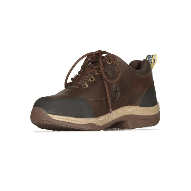 Moretta Moretta Women's Norvara XGRIP Buffalo Leather Trainers in Brown - 3