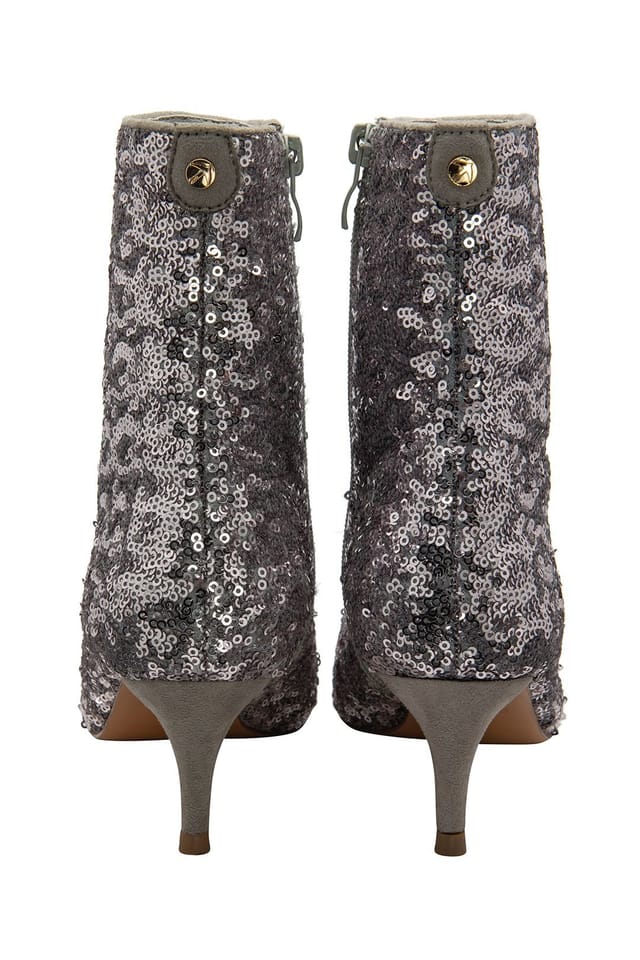 Ravel Ravel Women's 'Currans' Kitten Heel Ankle Boots in Silver - 3