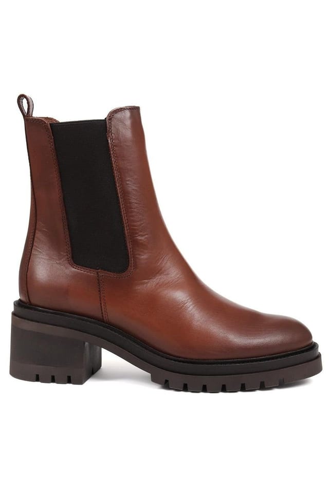 Jones Bootmaker Jones Bootmaker Women's Darrah Leather Chelsea Boots in Brown - 2