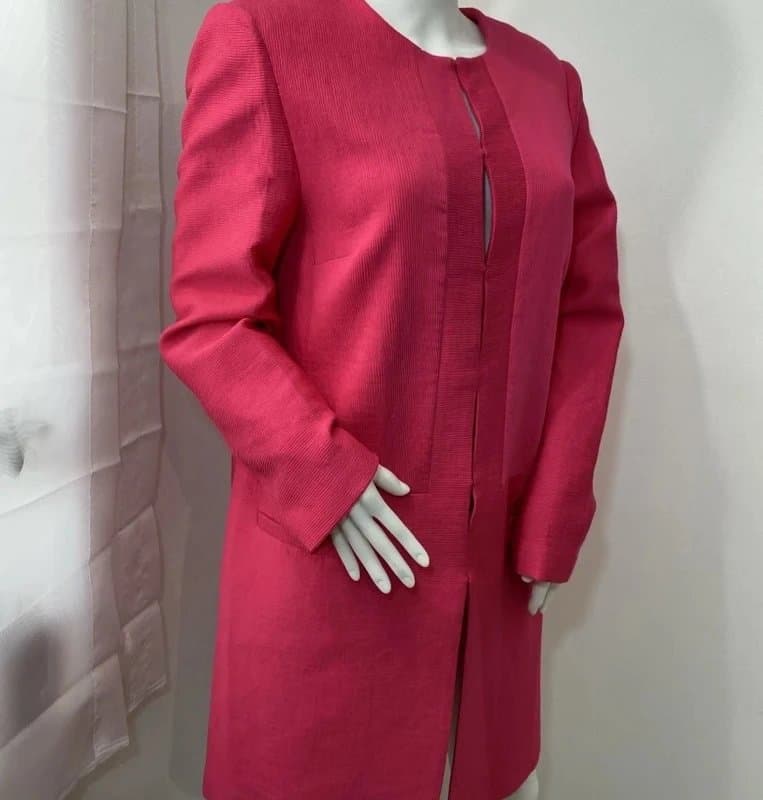 Fenn Wright Manson FWM Fenn Wright Manson Ladies Elegant Coat Chic Jacket Pink Coat Size 12