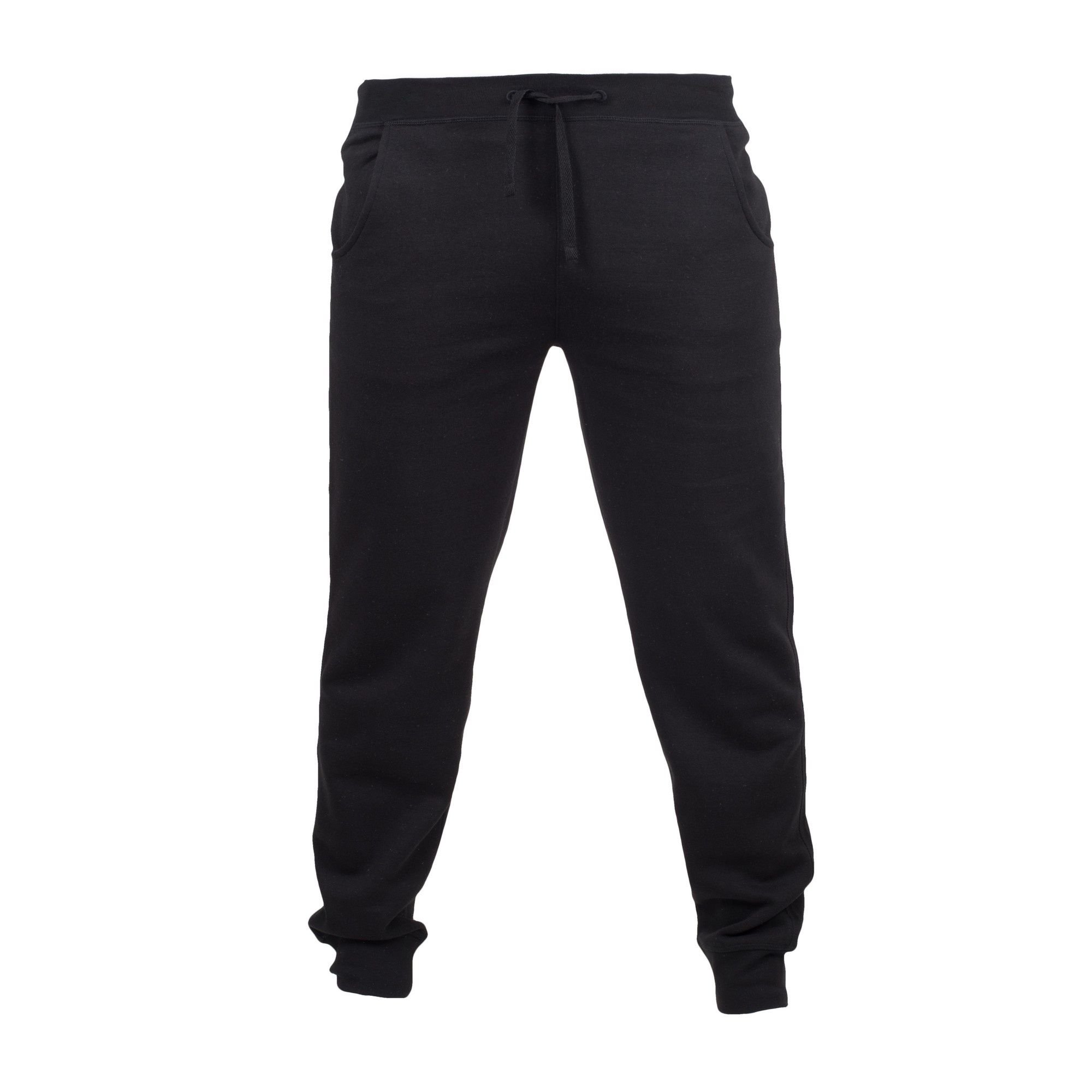 Skinni Fit Skinni Fit Men's Skinnifit Slim Cuffed Jogging Bottoms Trousers in Black - 2