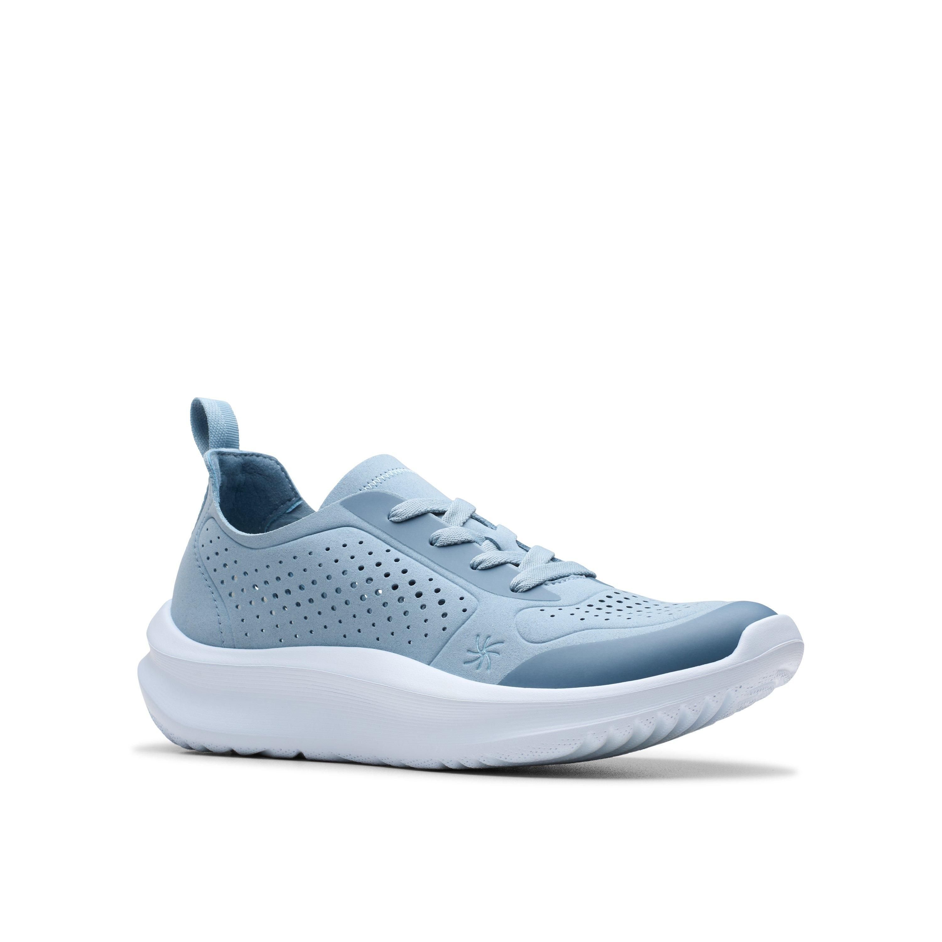 Clarks Clarks Women's Solevana Tie Light Blue Trainers - 4