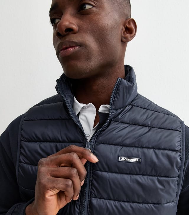 jack & jones Men's Navy Lightweight Bodywarmer Jack & Jones New Look - 2