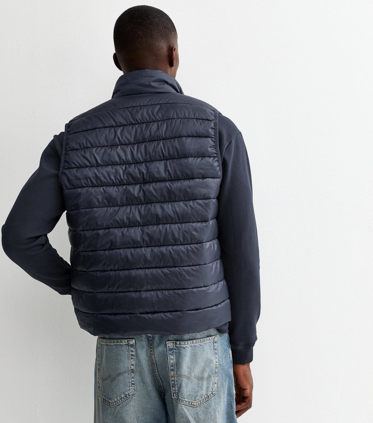 jack & jones Men's Navy Lightweight Bodywarmer Jack & Jones New Look - 4