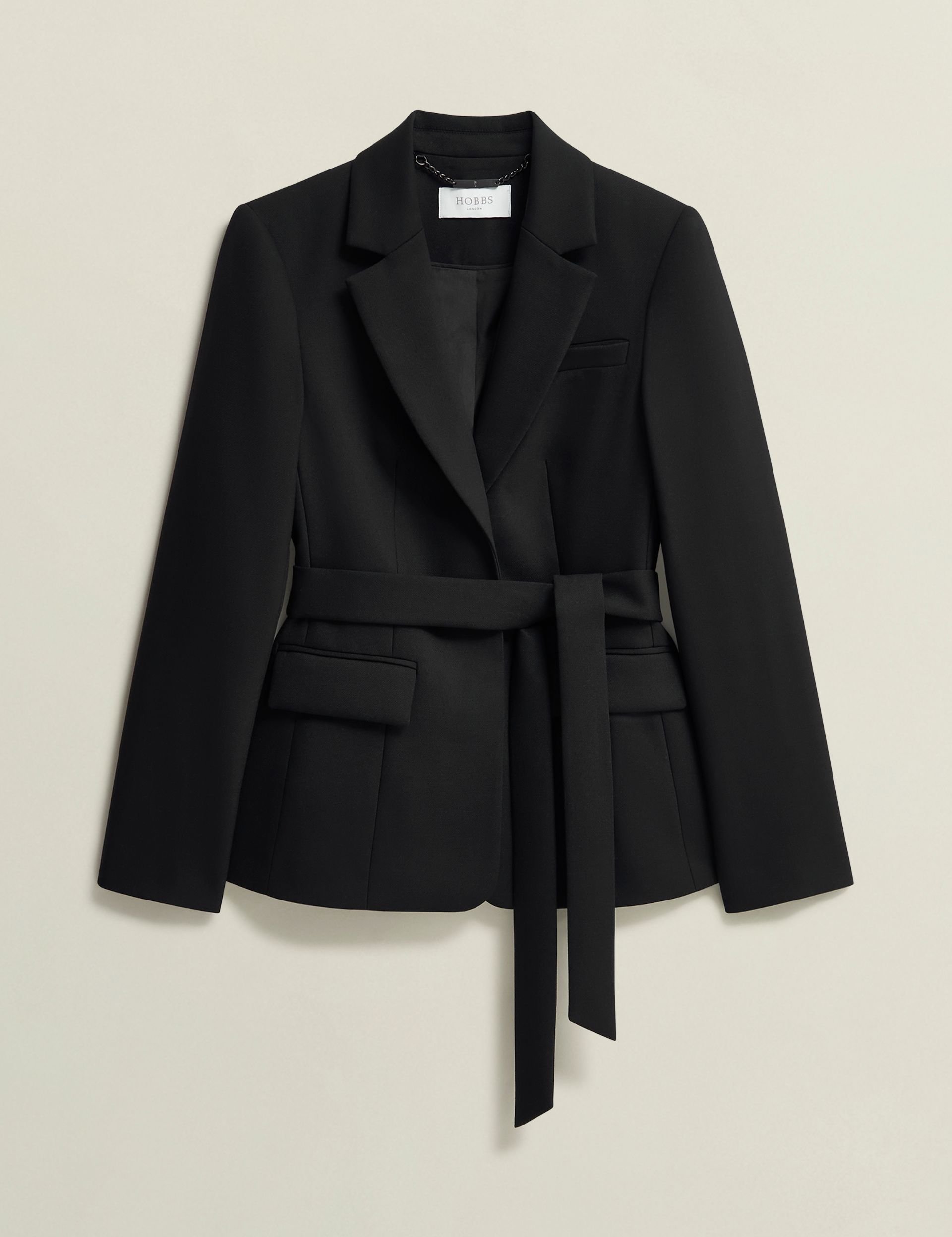 Hobbs London Hobbs London Women's Casey Tie Waist Jacket in Black - 2