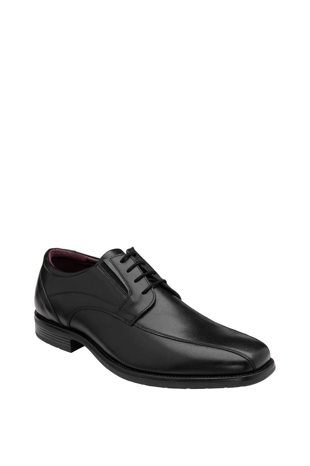 Lotus Lotus Men's Black 'Maddock' Leather Derby Shoes - 3