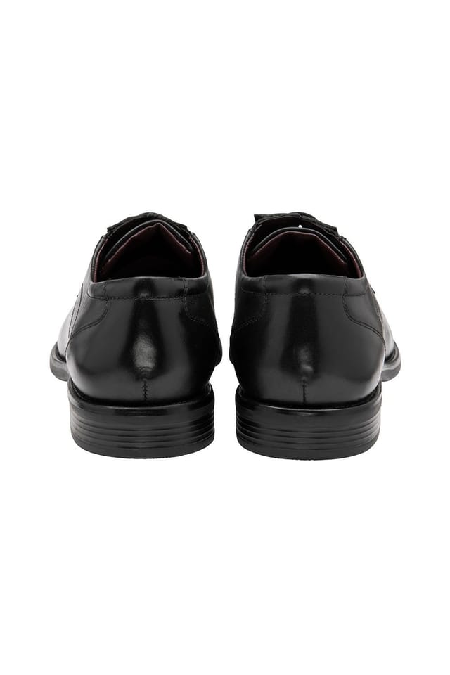 Lotus Lotus Men's Black 'Maddock' Leather Derby Shoes - 3