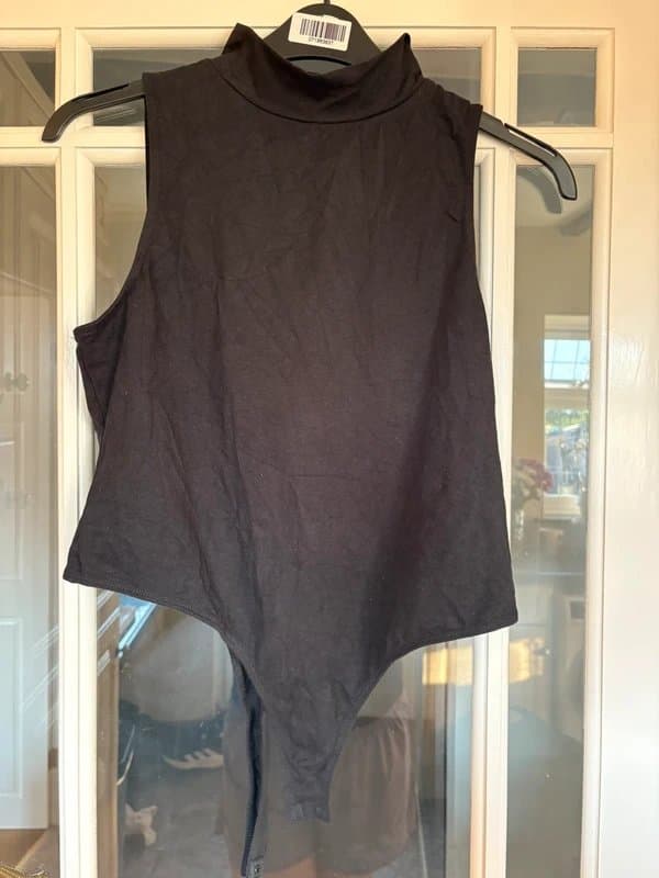 ASOS ASOS Black Turtleneck Bodysuit - UK 16