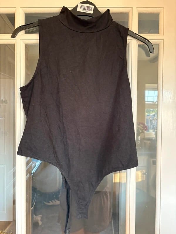ASOS ASOS Black Turtleneck Bodysuit - UK 16 - 1