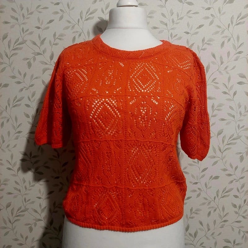 Yumi Orange Knit Jumper