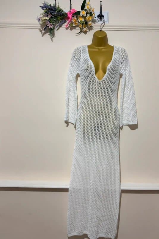 Summer Brand new Beautiful knit summer dress , beach dress , size XS