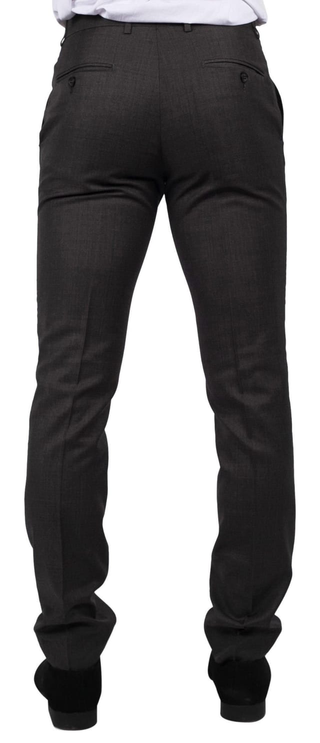 Paul Andrew Paul Andrew Men's Charles Light Summer Trousers in Charcoal - 3