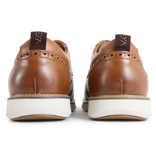 V.GAN V.GAN Men's Okra Leisure Brogue Shoes in Tan - 3
