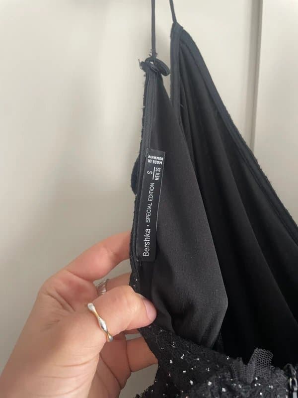 Bershka Bershka black sparkle party dress