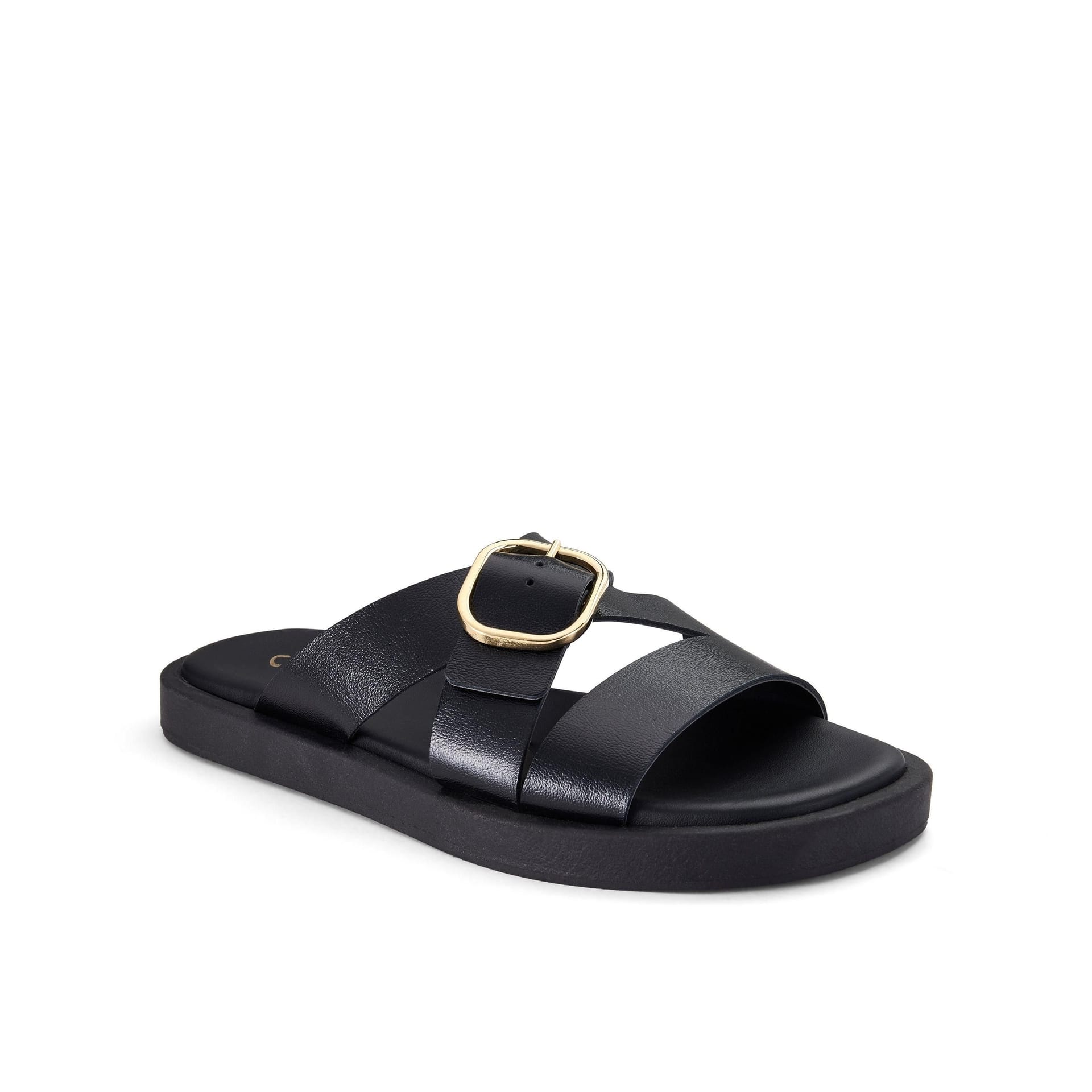 Clarks Clarks Women's Ravina Strap Black Flat Sandals - 4