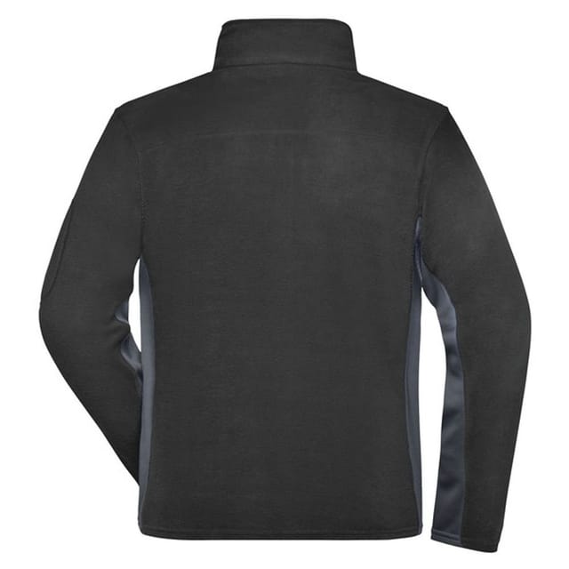 James and Nicholson James and Nicholson Men's Strong Work Fleece Jacket in Black - 2