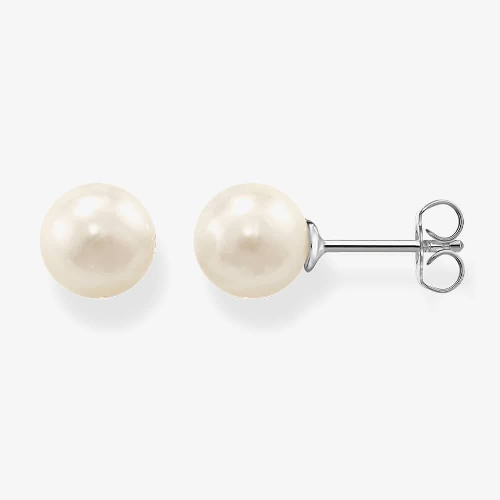 Thomas Sabo THOMAS SABO Women's Small Simulated White Stud Earrings