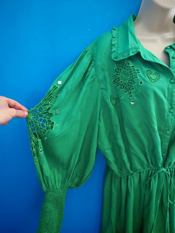 Never Fully Dressed Never fully dressed stunning summer dress, mirror embellished with stunning embroidery