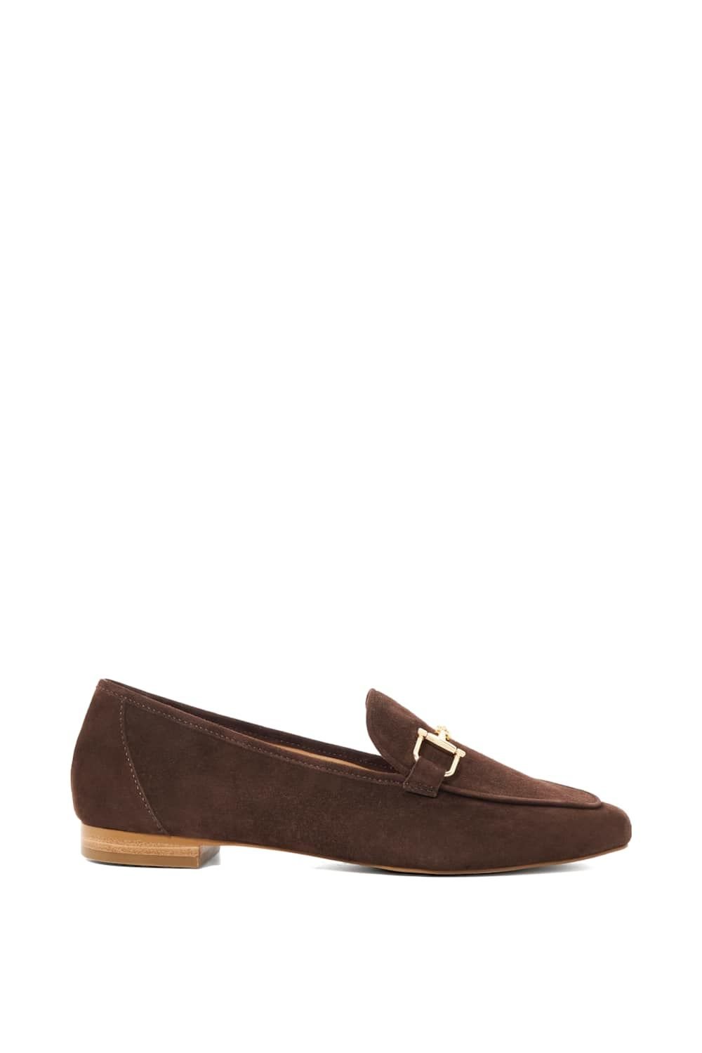 Dune London Dune London Women's 'Grained' Suede Loafers in Brown - 3