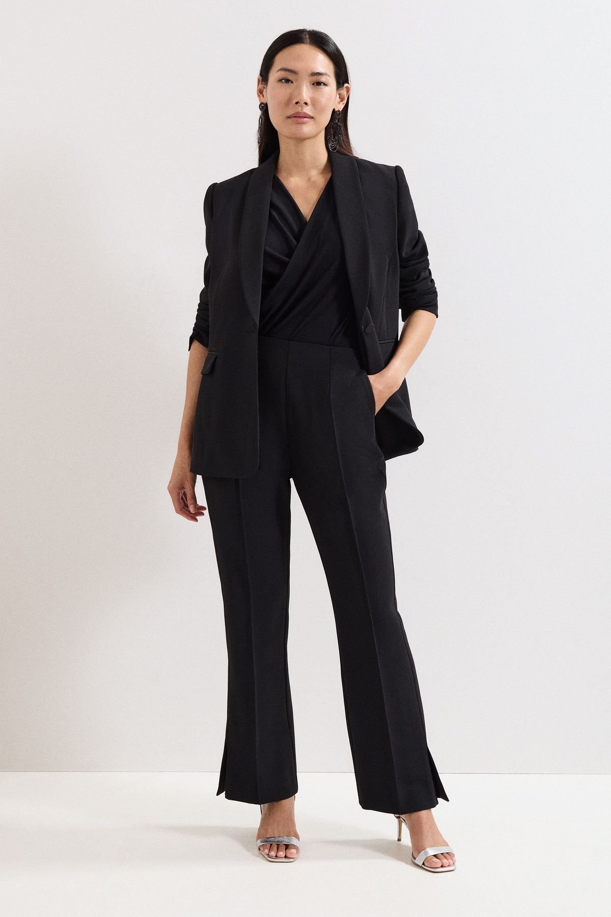 Phase Eight Phase Eight Women's Stasia Long Sleeve Tux Jacket in Black - 3