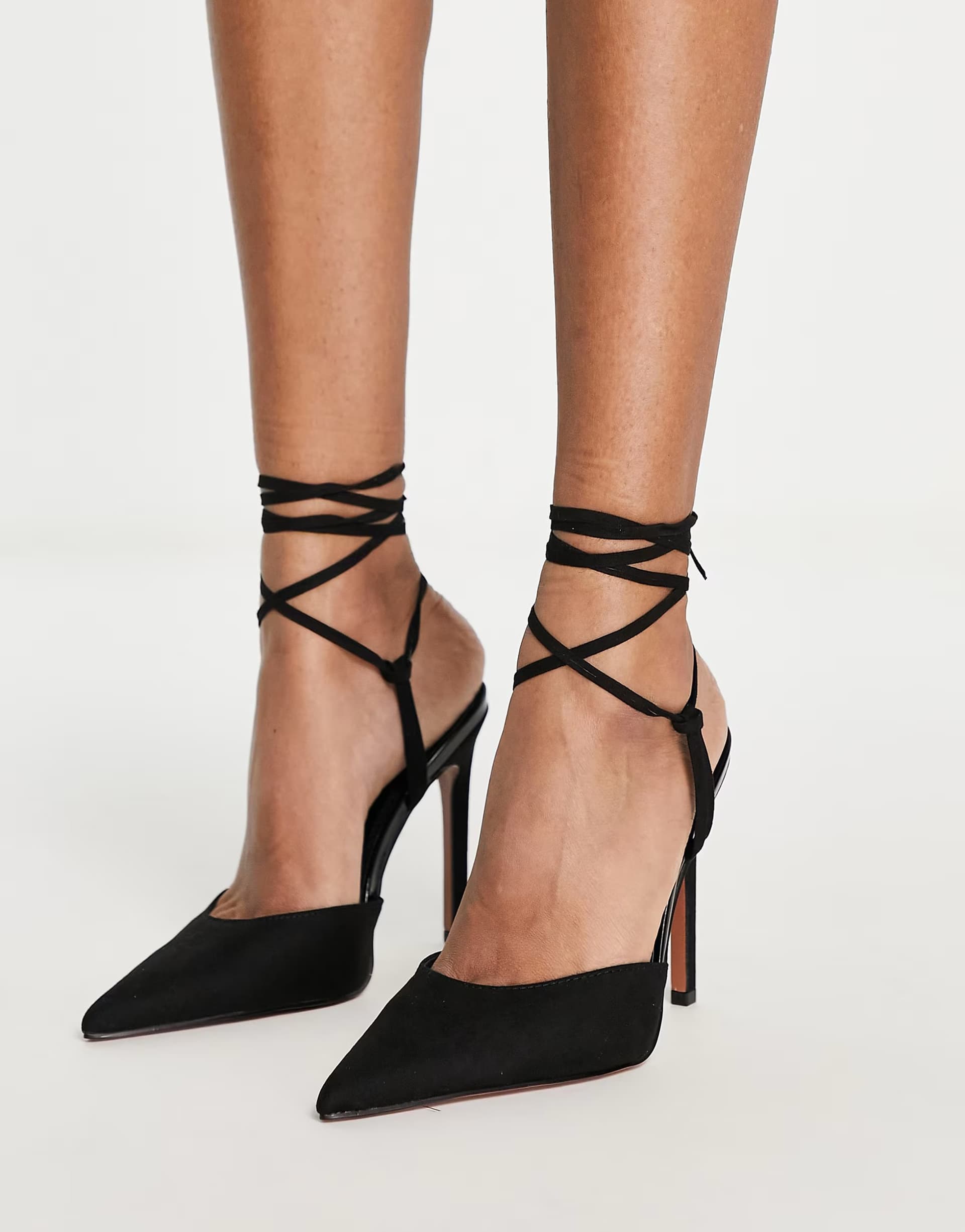 ASOS ASOS Black Suede High Heeled Shoes