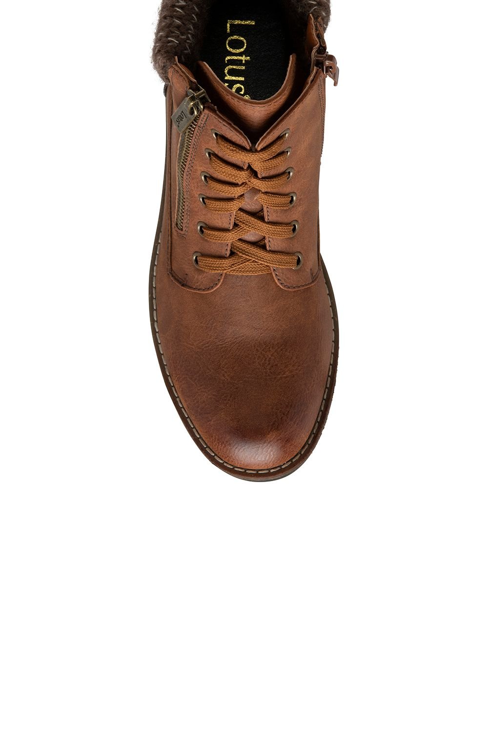 Lotus Lotus Women's 'Emmeline' Lace-Up Ankle Boots in Tan - 4