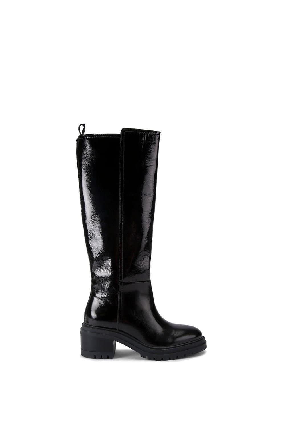 Carvela Carvela Women's 'Champion Knee High' Leather Patent Boots in Black