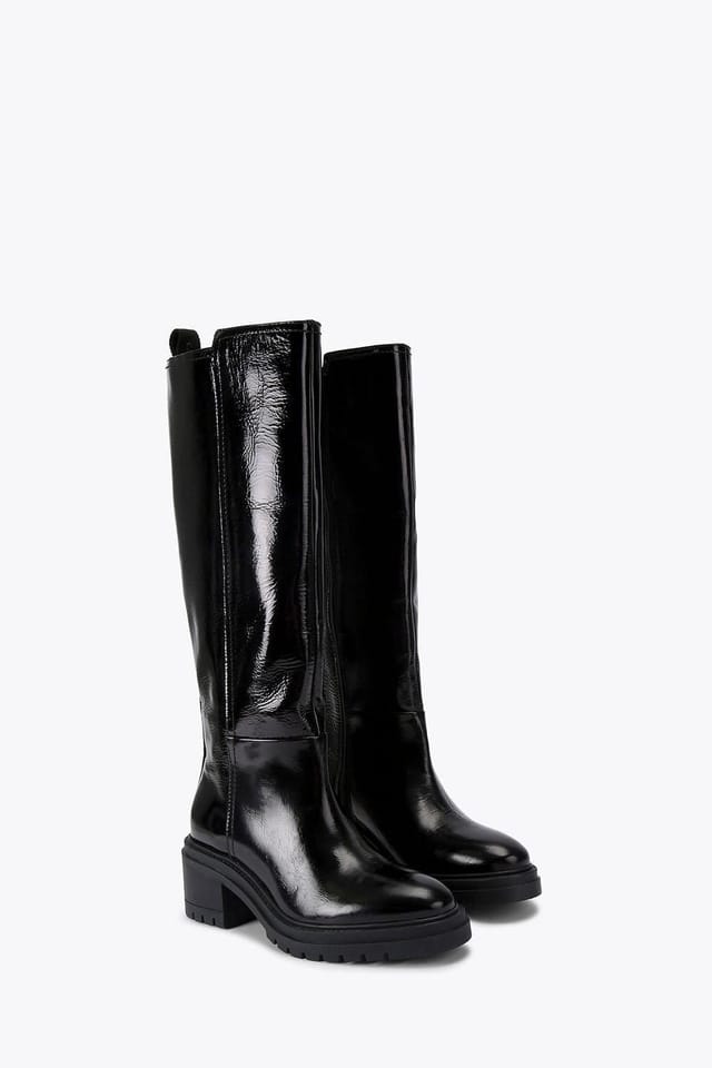 Carvela Carvela Women's 'Champion Knee High' Leather Patent Boots in Black - 2