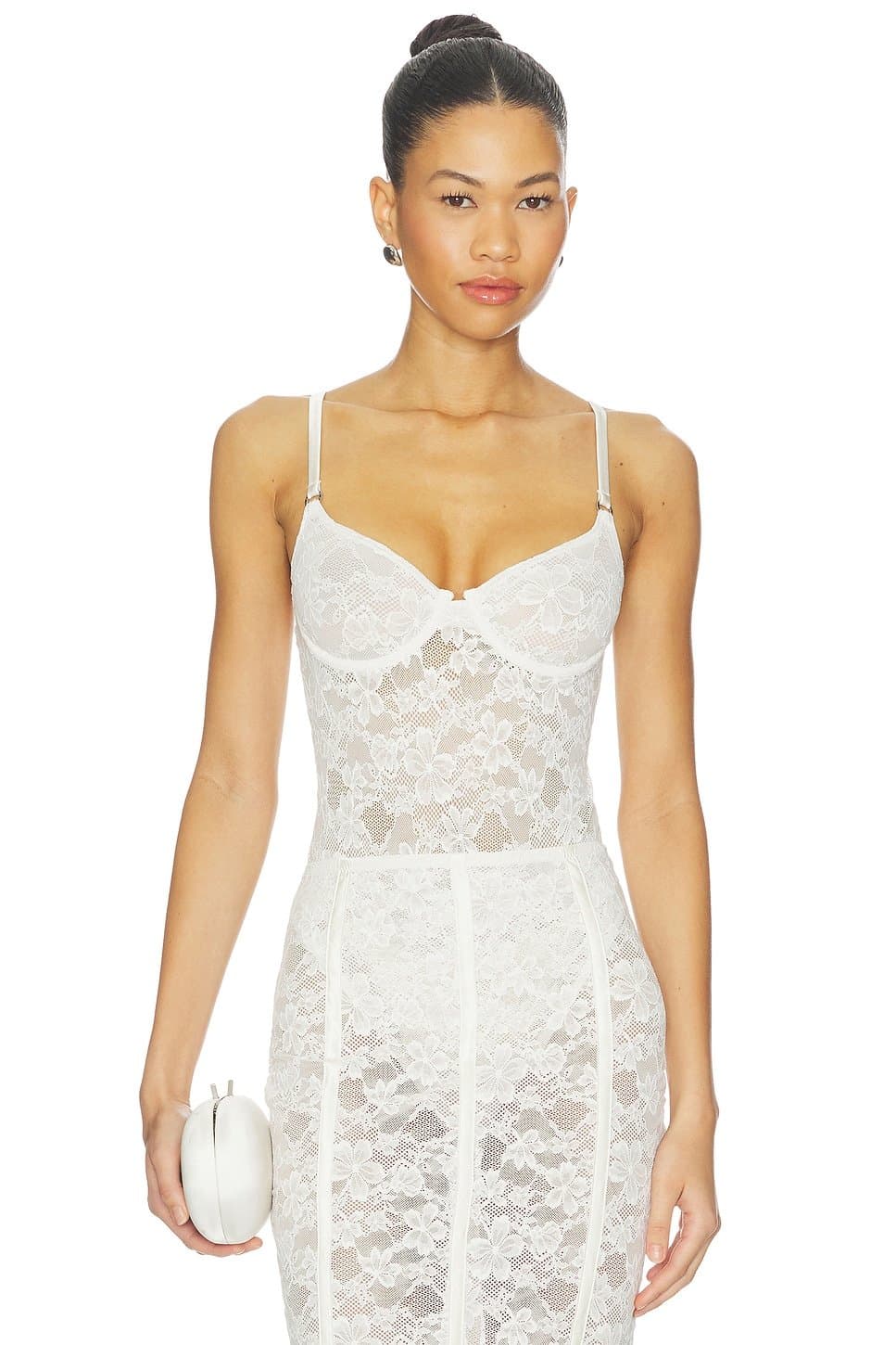 revolve Revolve Ivory Lace Bodysuit