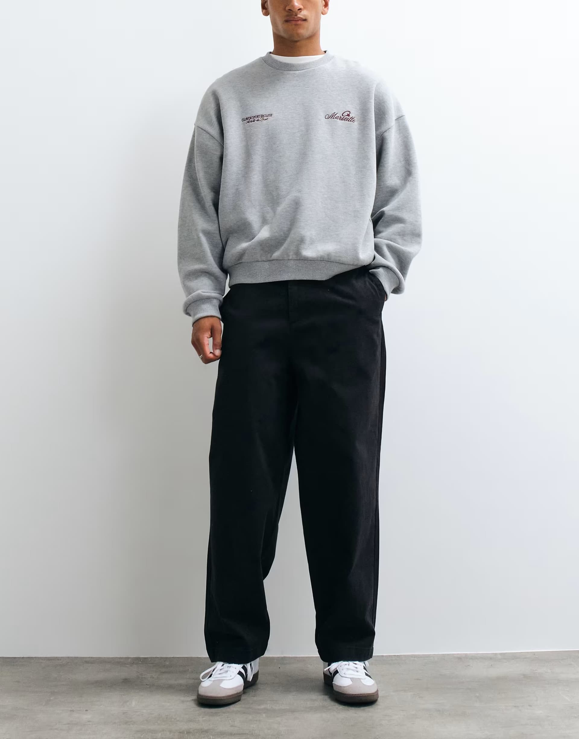 ASOS Jack & Jones straight chino trousers in black