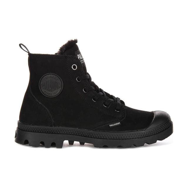 Palladium Palladium Women's 'Pampa Hi Zip Wl' Nubuck Leather Ankle Boots in Black - 2