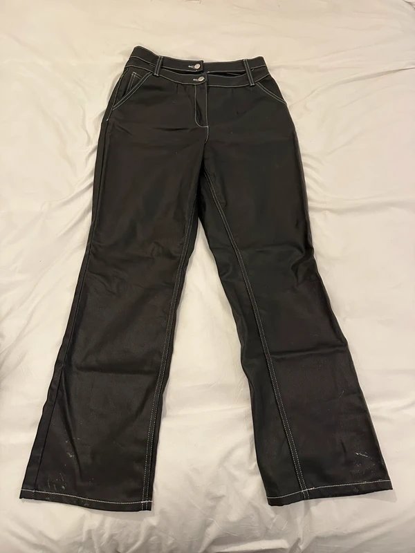 ASOS Asos Luxe Faux Leather Trousers - 1