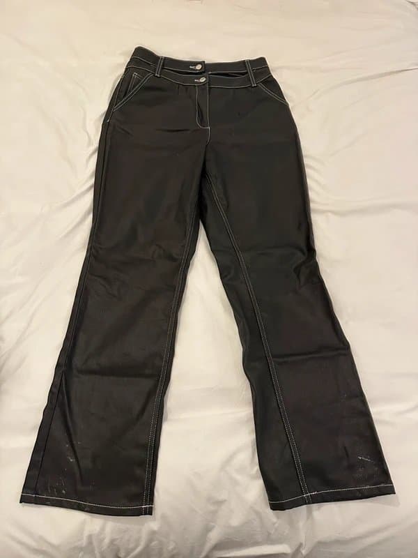 ASOS Asos Luxe Faux Leather Trousers