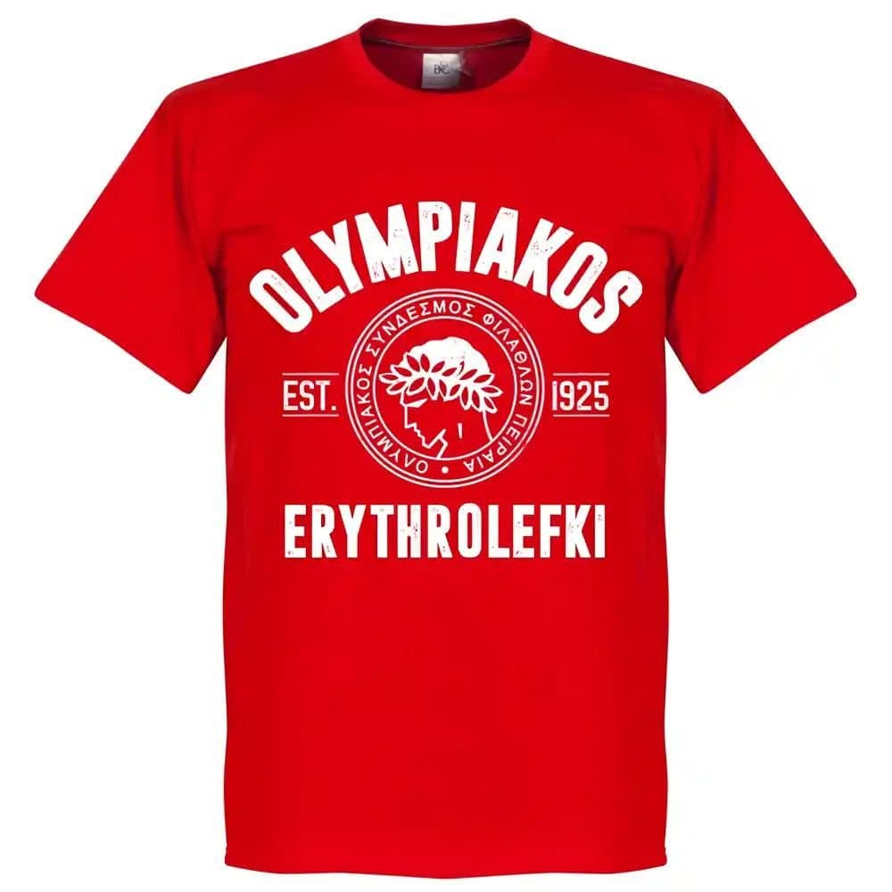 Olympiakos Olympiakos Men's Established Red T-Shirt