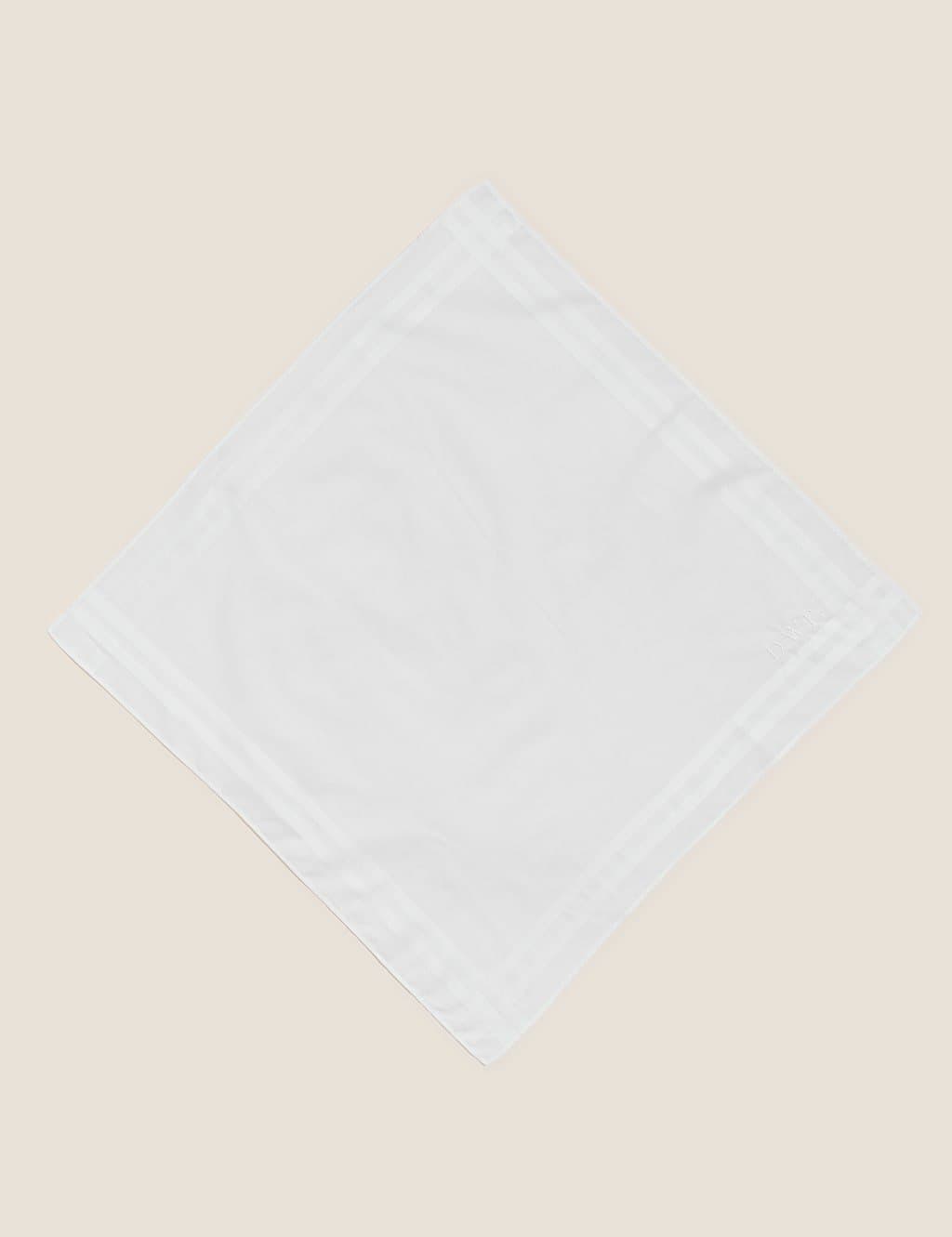 Marks & Spencer M&S Personalised Luxury Handkerchief White