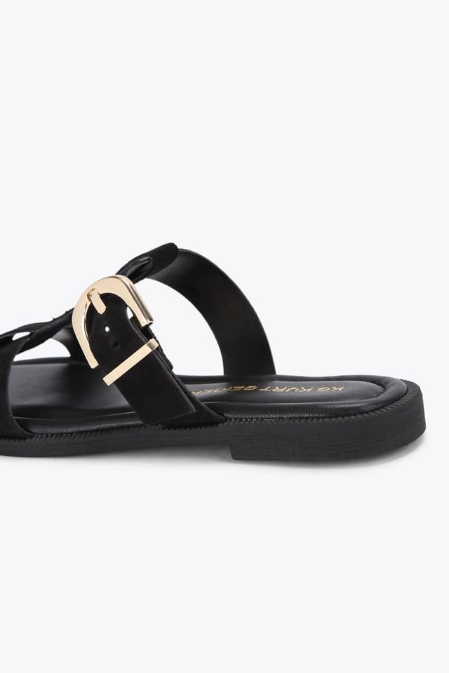 KG Kurt Geiger KG Kurt Geiger Women's 'Presto Sandal' Suede Sandals in Black - 3