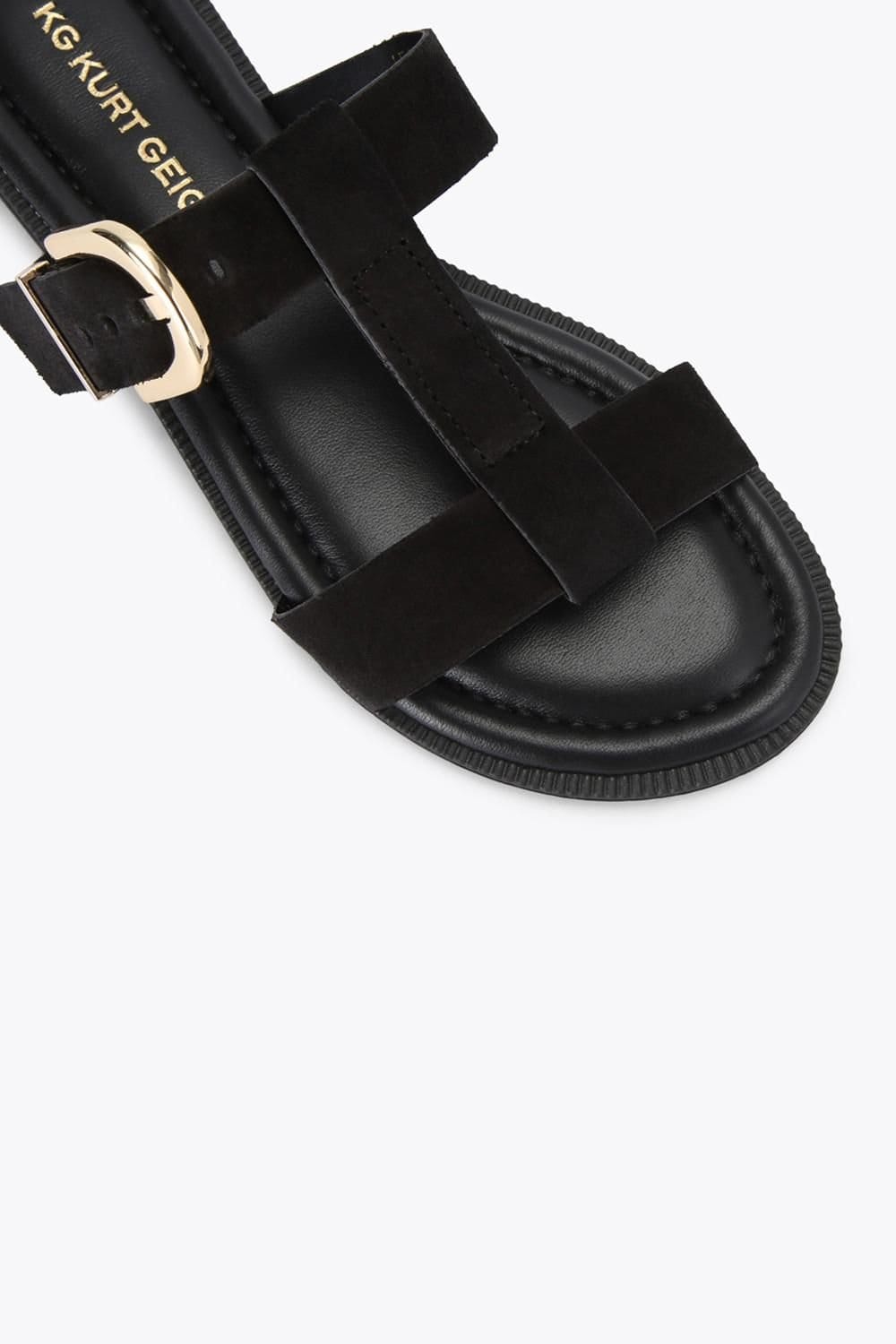 KG Kurt Geiger KG Kurt Geiger Women's 'Presto Sandal' Suede Sandals in Black - 4